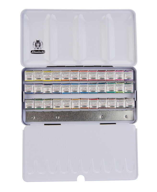 Schmincke HORADAM Watercolor Metal Set, 36 x 1/2 Pan