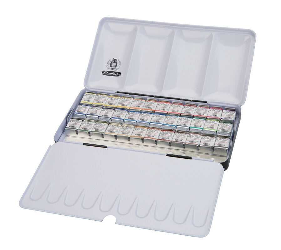 Schmincke HORADAM Watercolor Metal Set, 36 x 1/2 Pan