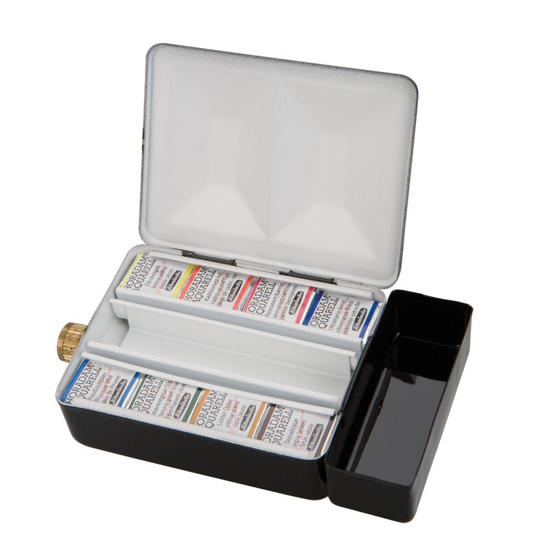 Schmincke HORADAM Watercolor Metal Set with Water Container, 8 x 1/2 Pans