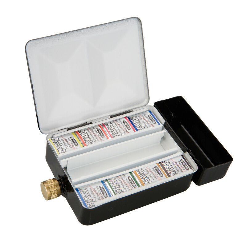 Schmincke HORADAM Watercolor Metal Set with Water Container, 8 x 1/2 Pans