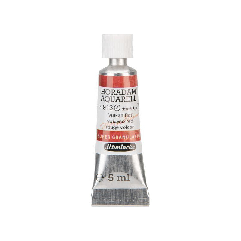 Schmincke Horadam Watercolor Paint in 5 ml Tube – Volcano Yellow – 913 Volcano Red