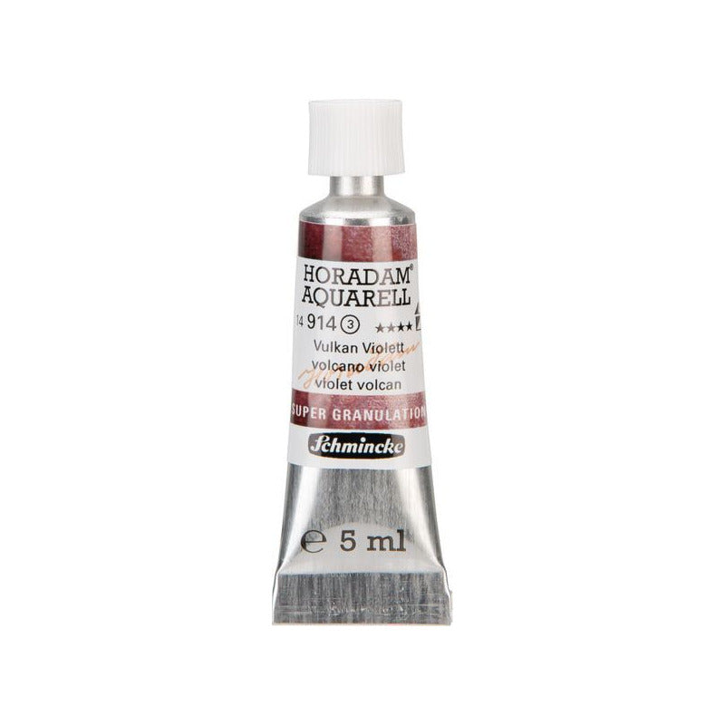 Schmincke Horadam Watercolor Paint in 5 ml Tube – Volcano Yellow – 914 Volcano Violet