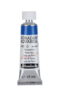 Schmincke Horadam Watercolor Paint in a 15 ml Tube - Onetz – 491 Parisian Blue