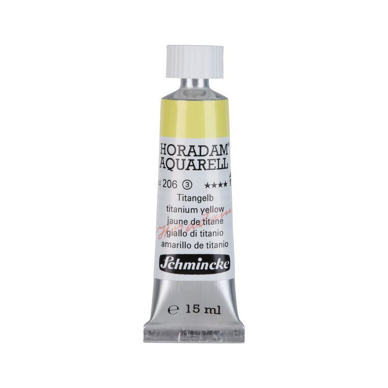 Schmincke Horadam Watercolor Paint in a 15 ml Tube - Onetz – 206 Titanium Yellow