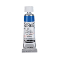 Schmincke Horadam Watercolor Paint in a 15 ml Tube - Onetz – 484 Phthalo Blue