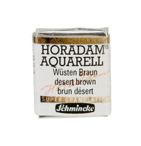 Schmincke Horadam Watercolor Paint in Half Pan – Urban Yellow – 923 Desert Brown