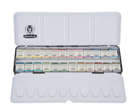 Schmincke HORADAM Watercolor Paint Set in Metal Box, 24 x 1/2 Pans