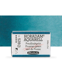 Schmincke Horadam Watercolor Paints, Full Pan – 526 Permanent Green