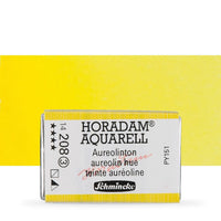 Schmincke Horadam Watercolor Paints, Full Pan – 206 Titanium Yellow