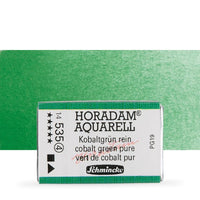 Schmincke Horadam Watercolor Paints, Full Pan – 533 Cobalt Green Dark