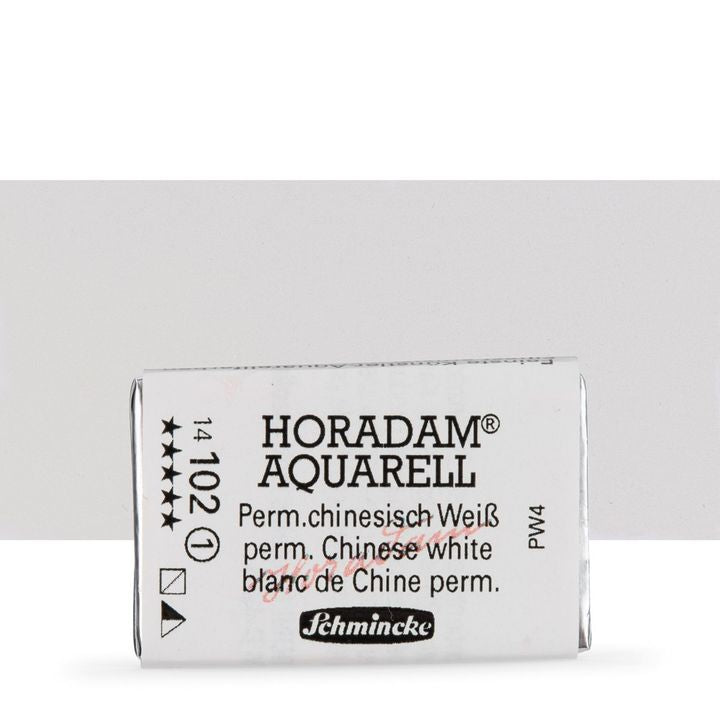 Schmincke Horadam Watercolor Paints, Full Pan – 101 Titanium White Opaque