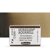 Schmincke Horadam Watercolor Paints, Full Pan – 668 Burnt Umber
