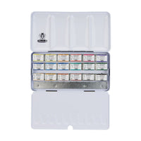Schmincke HORADAM Watercolor Set in Metal Box - 18 Full Pans