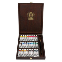 Schmincke HORADAM Watercolors in Wooden Box, 24 × 15 ml