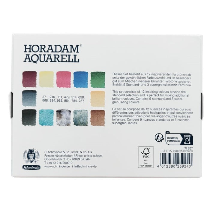 Schmincke HORADAM Watercolors Inspiration Set of 12