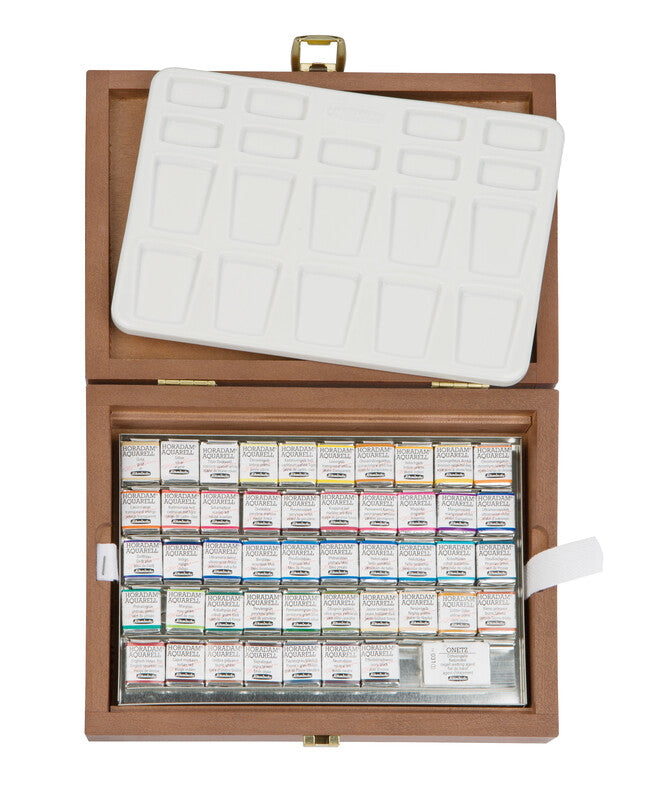 Schmincke HORADAM Wooden Watercolor Box – 48 x 1/2 Pans
