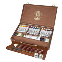 Schmincke MUSSINI Oil Color Wooden Box Set 15 x 35 ml + 150 ml