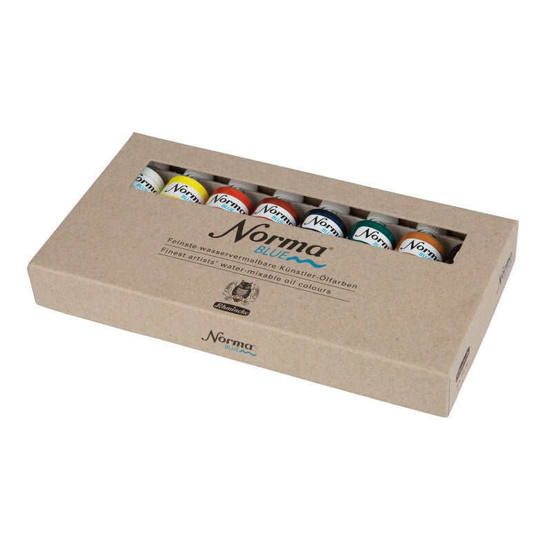 Schmincke NORMA Blue Oil Color Set 8 x 35 ml