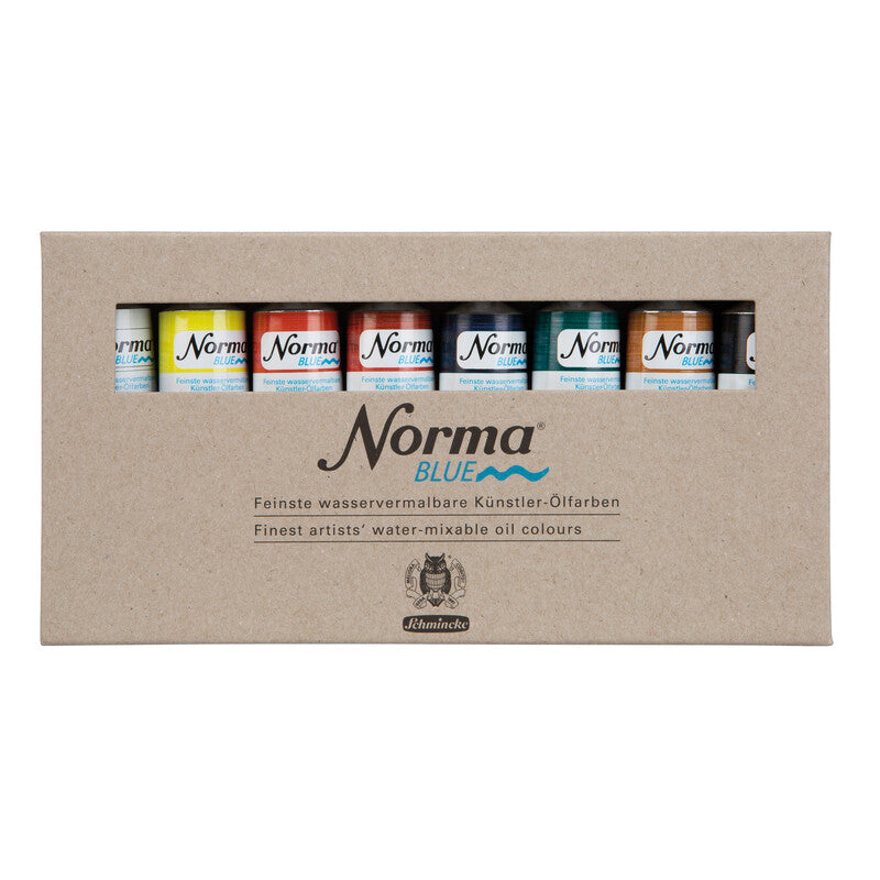Schmincke NORMA Blue Oil Color Set 8 x 35 ml