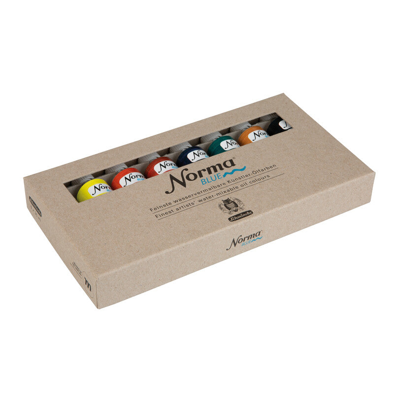 Schmincke NORMA Blue Oil Color Set 8 x 35 ml