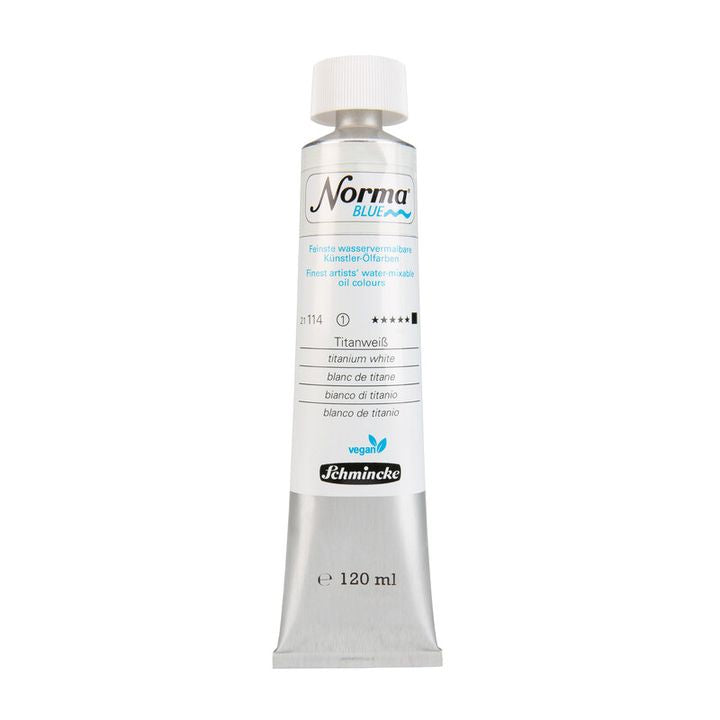 Schmincke Norma Blue Oil Paints 120 ml – 114 titanium white