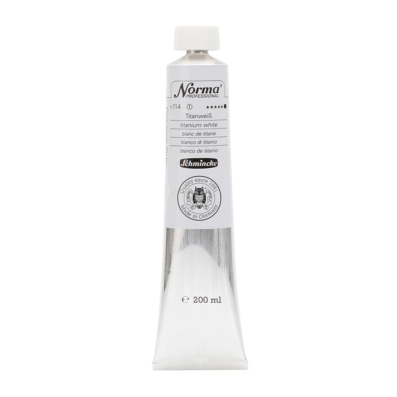 Schmincke NORMA Professional Oil Color 200 ml – 114 Titanium white