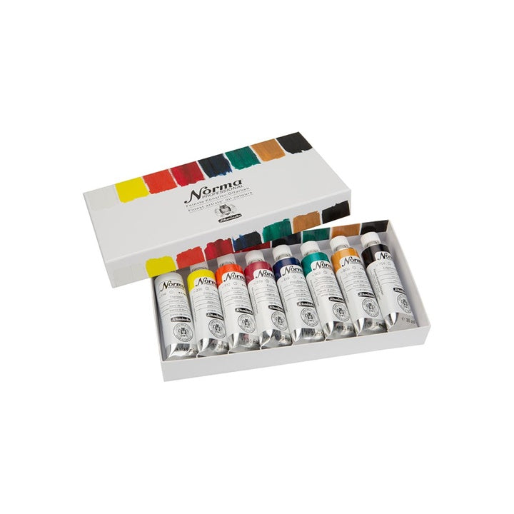 Schmincke Norma Professional Oil Paint Set in Tubes, 8 x 35 ml, image 2