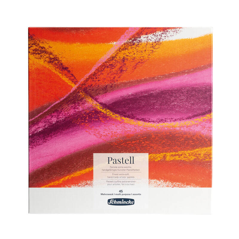 Schmincke Pastel Set in Cardboard Box, Set of 45, Various Colors