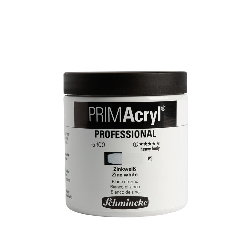 Schmincke PRIMAcryl Professional Acrylic Paints, 237 ml – 100 Zinc White