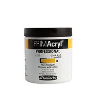 Schmincke PRIMAcryl Professional Acrylic Paints, 237 ml – 235 Titanium Gold Yellow