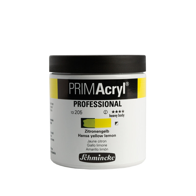Schmincke PRIMAcryl Professional Acrylic Paints, 237 ml – 205 Hansa Yellow Lemon