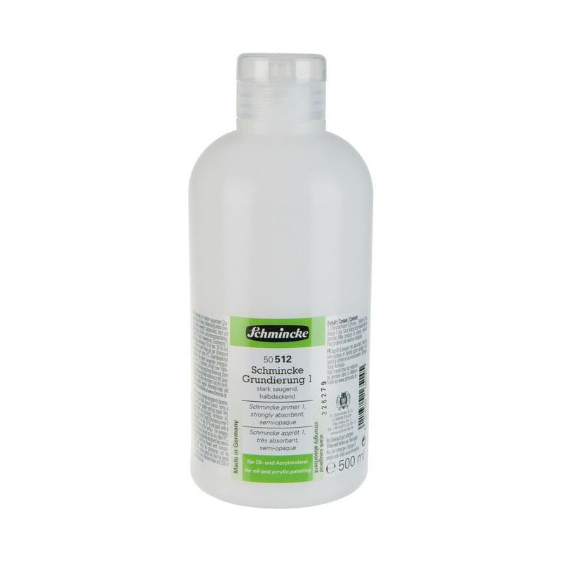 Schmincke primer 1, strongly absorbent gesso ground 500 ml