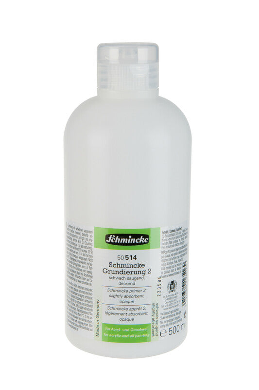 Schmincke Primer 2, Slightly Absorbent Primer, 500 ml
