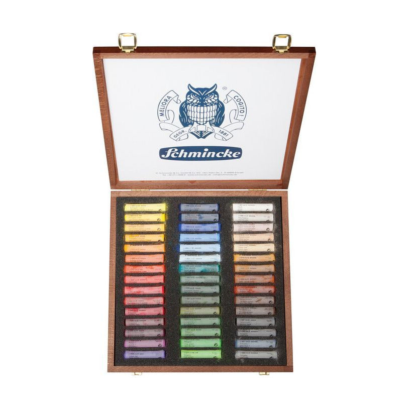 Schmincke Soft Pastels in Wooden Box - Set of 45
