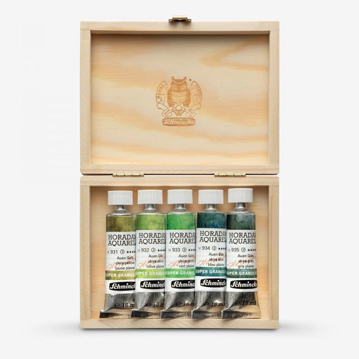 Schmincke Super Granulation Watercolor Set in Tubes, 5 x 15 ml