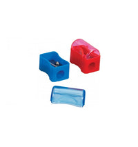 School Plastic Sharpener with Cover | various colors