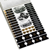 Scrapbooking Paper Pad, A5, 24 Sheets, Black