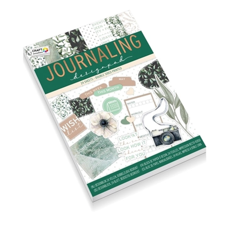 Scrapbooking Set, 24 Sheets, Green