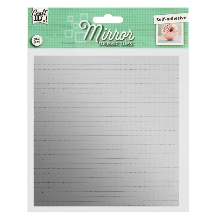 Self-Adhesive Mirror Squares – silver