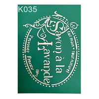 Self-Adhesive Stencil Savon a la lavande 19.5 x 15 cm