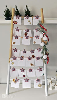 Set of 12 3D Glitter Christmas Stickers, image 3