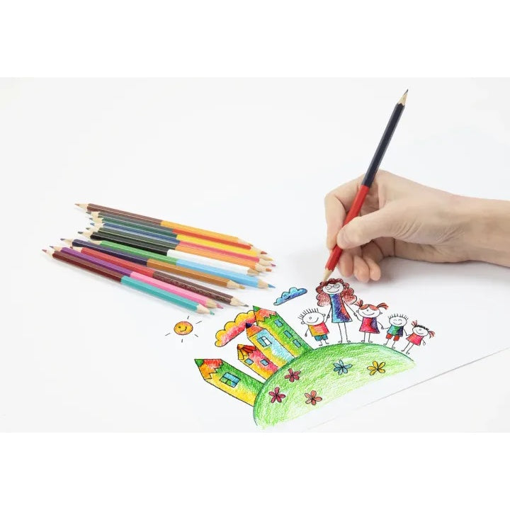 Set of 12 Double-Sided Coloring Pencils, 24 Colors — image 1