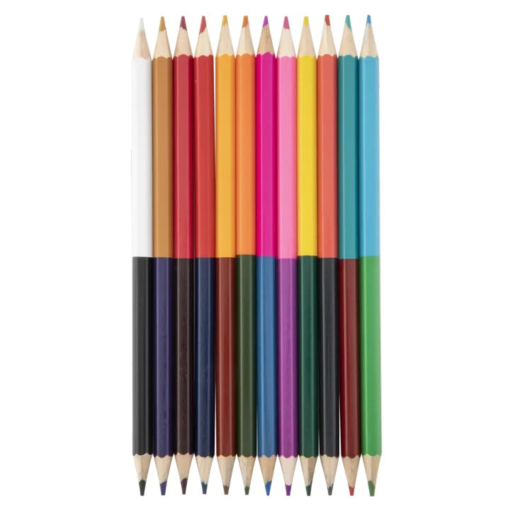 Set of 12 Double-Sided Coloring Pencils, 24 Colors — image 2