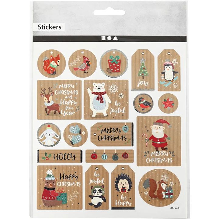 Set of 19 Christmas Stickers, image 1