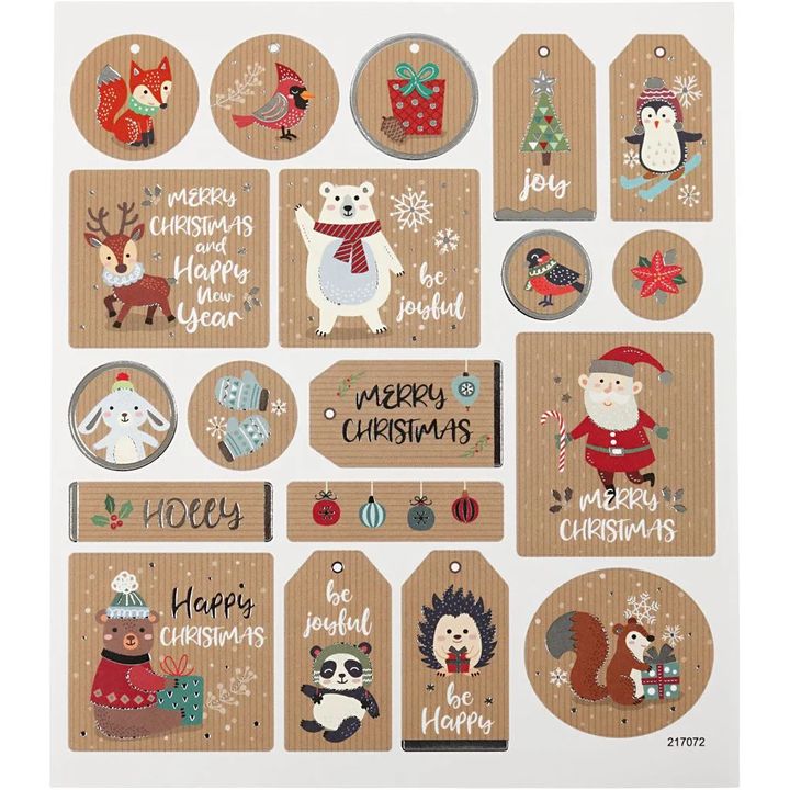 Set of 19 Christmas Stickers, image 2