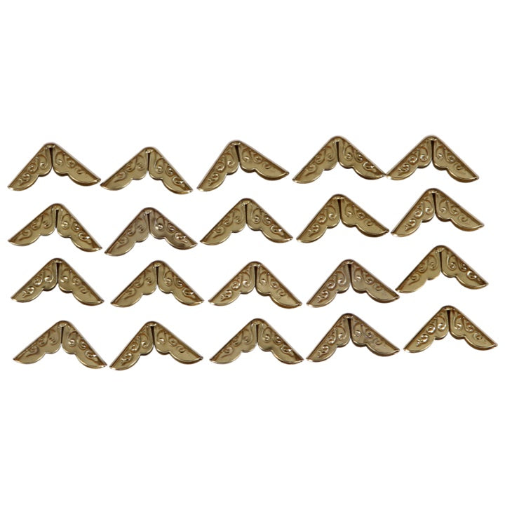 Set of 20 Gold Corners, various sizes, image 2