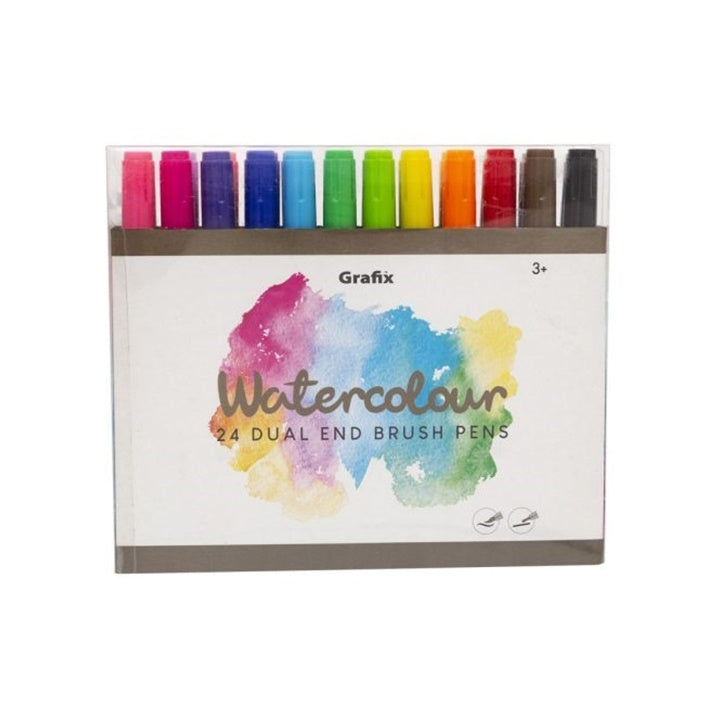 Set of 24 Double-Sided Watercolor Markers