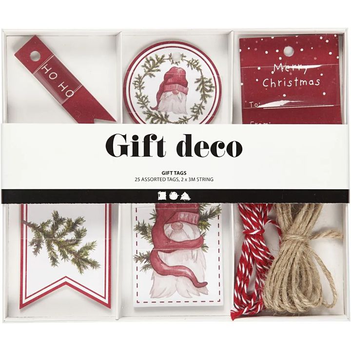 Set of 25 Christmas gift tags, image 1