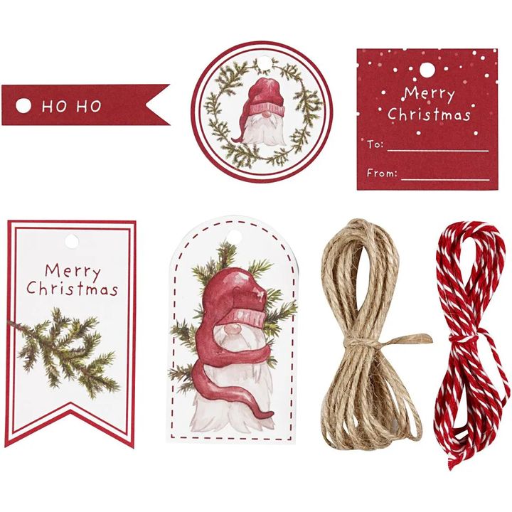 Set of 25 Christmas gift tags, image 2