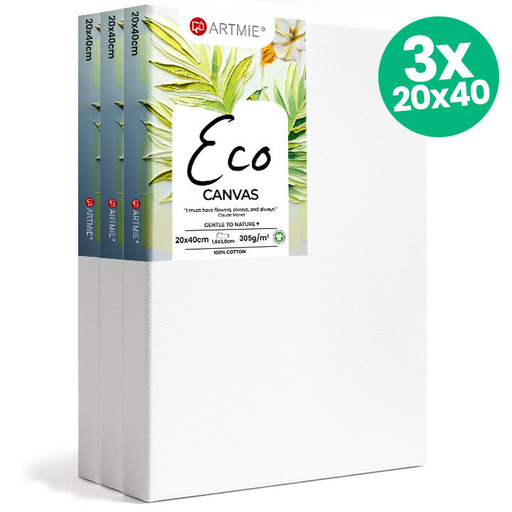 Set of 3 ECO Canvases 20x40 cm